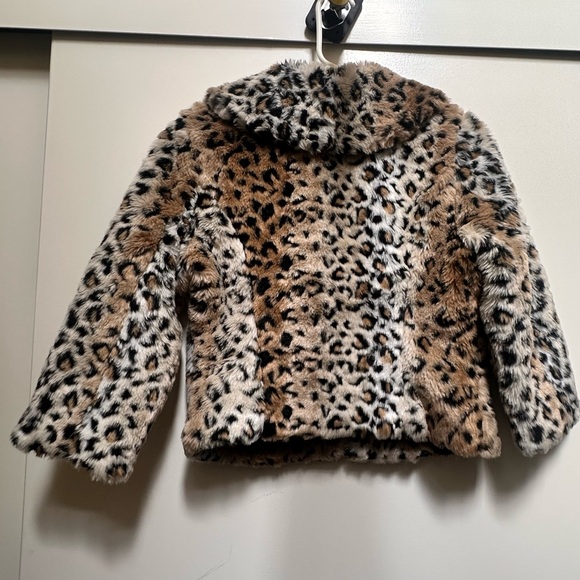 G by Guess Brown Animal Cheetah Print Cropped
Faux Fur Teddy Coat Jacket Size S - Picture 8 of 8